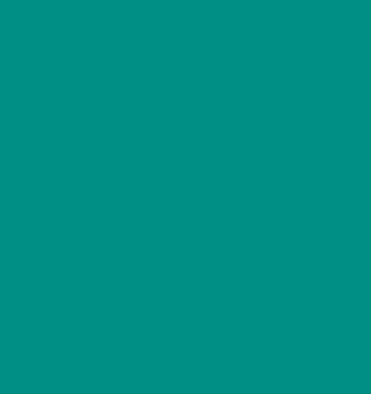 A solid teal square.